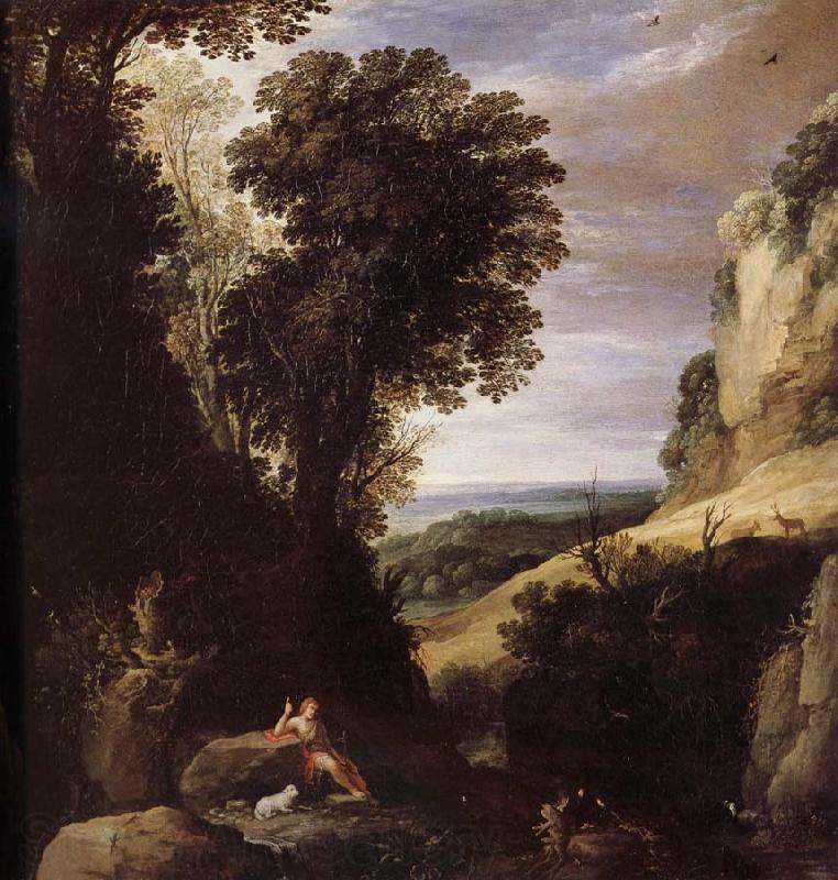 Paul Brill Paysage avec Saint Jean-Baptiste Spain oil painting art